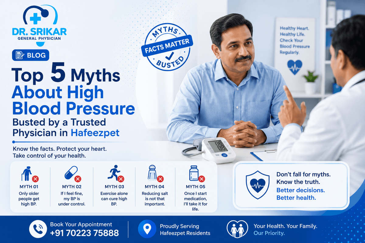 Top 5 Myths About High Blood Pressure Busted by a Trusted Physician in Hafeezpet